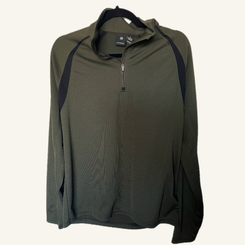 Victorinox Olive Green 1/4 zip up Quarter Zip Up Pullover Sweater size M